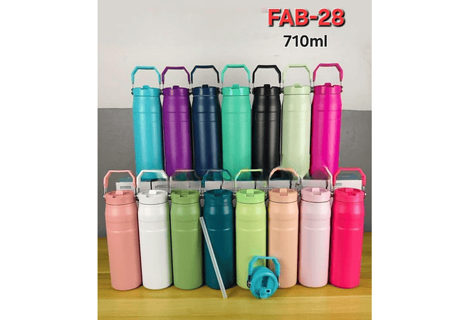 TERMO CON ASA VACUUM BOTTLE DE 800ML MOD# FAB-28