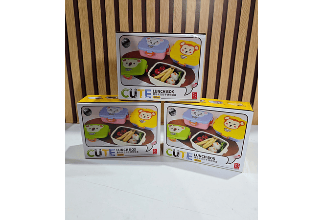 TUPPER TÉRMICO LUNCH BOX DISEÑO ANIMALITOS (610 ML) MOD# FG-095🥗
