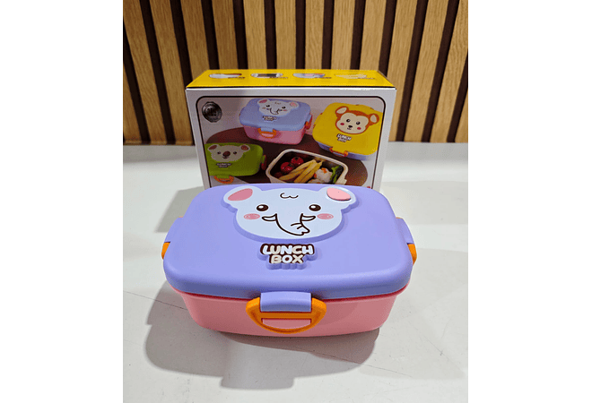 TUPPER TÉRMICO LUNCH BOX DISEÑO ANIMALITOS (610 ML) MOD# FG-095🥗