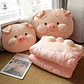 2 EN 1 ALMOHADA/FRAZADA DISEÑO CERDITO  🐷 - Miniatura 3