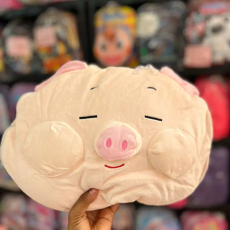 2 EN 1 ALMOHADA/FRAZADA DISEÑO CERDITO  🐷 8