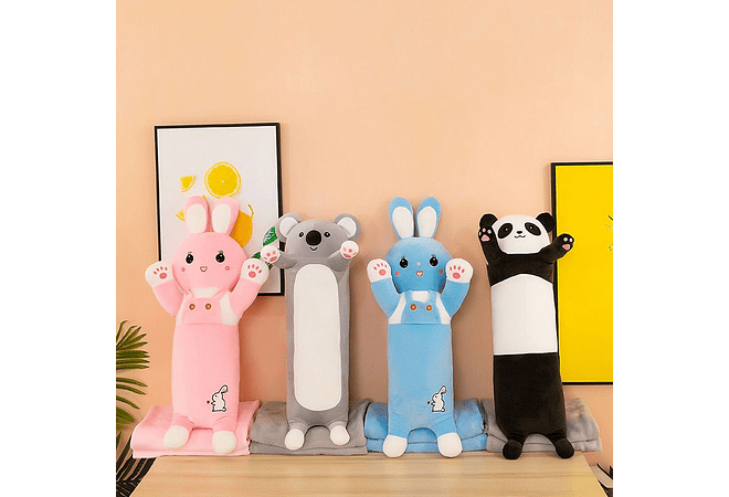 PELUCHE CON FRAZADA DISEÑO ANIMALITOS MOD# 025