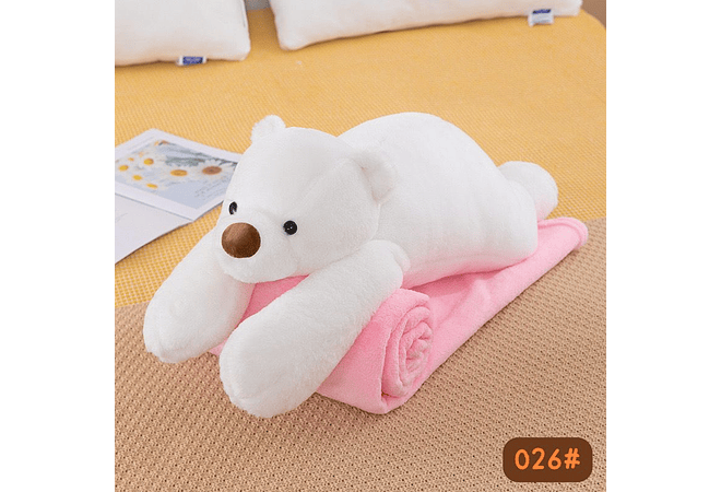 PELUCHE CON FRAZADA DISEÑO OSO MOD# 026