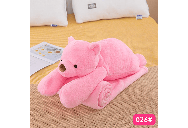 PELUCHE CON FRAZADA DISEÑO OSO MOD# 026