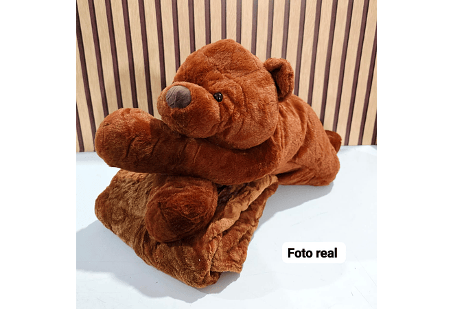 PELUCHE CON FRAZADA DISEÑO OSO MOD# 026