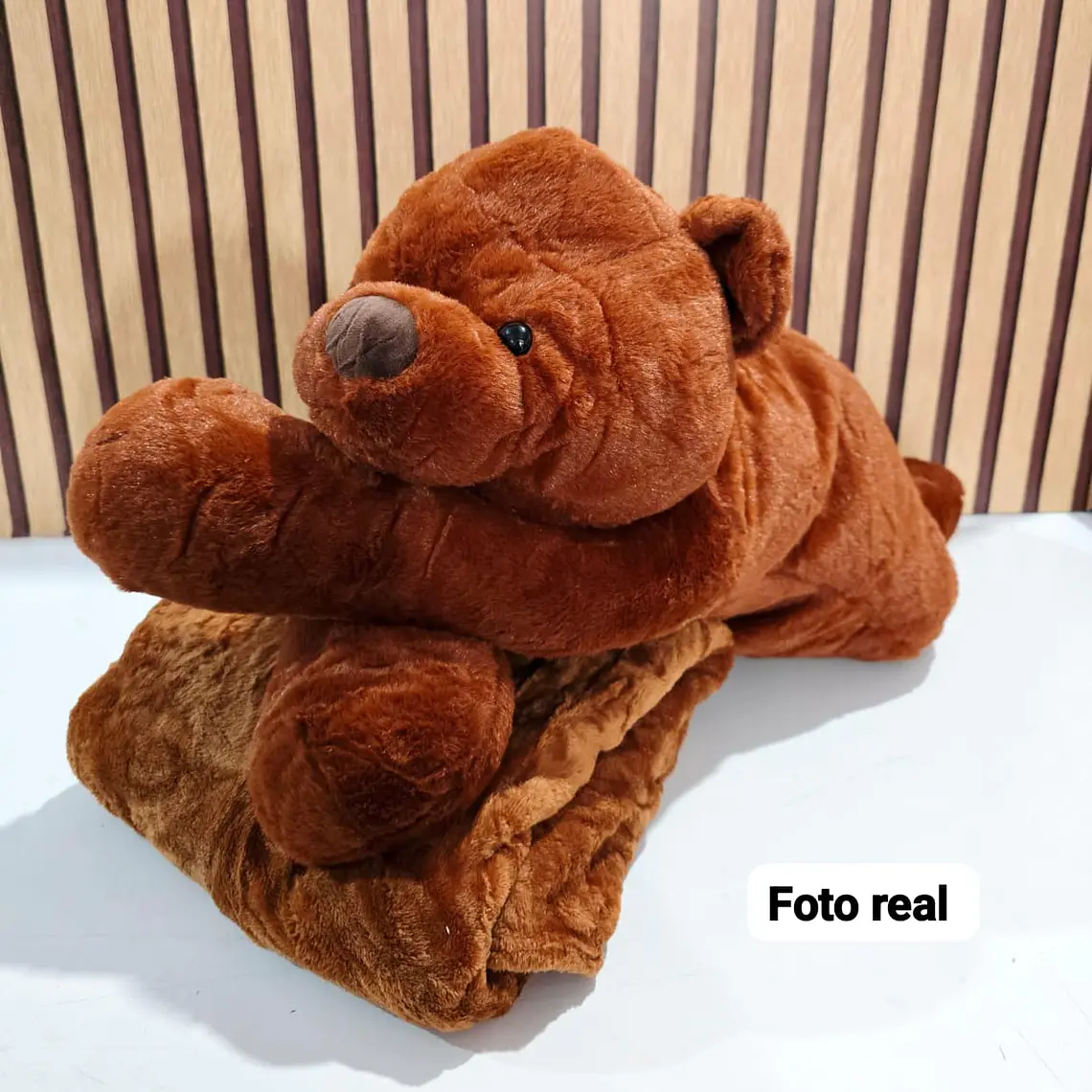 PELUCHE CON FRAZADA DISEÑO OSO MOD# 026 7