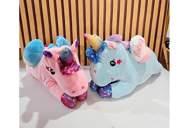 PELUCHE UNICORNIO CON FRAZADA MOD# 023🦄