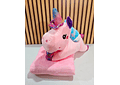 PELUCHE UNICORNIO CON FRAZADA MOD# 023🦄
