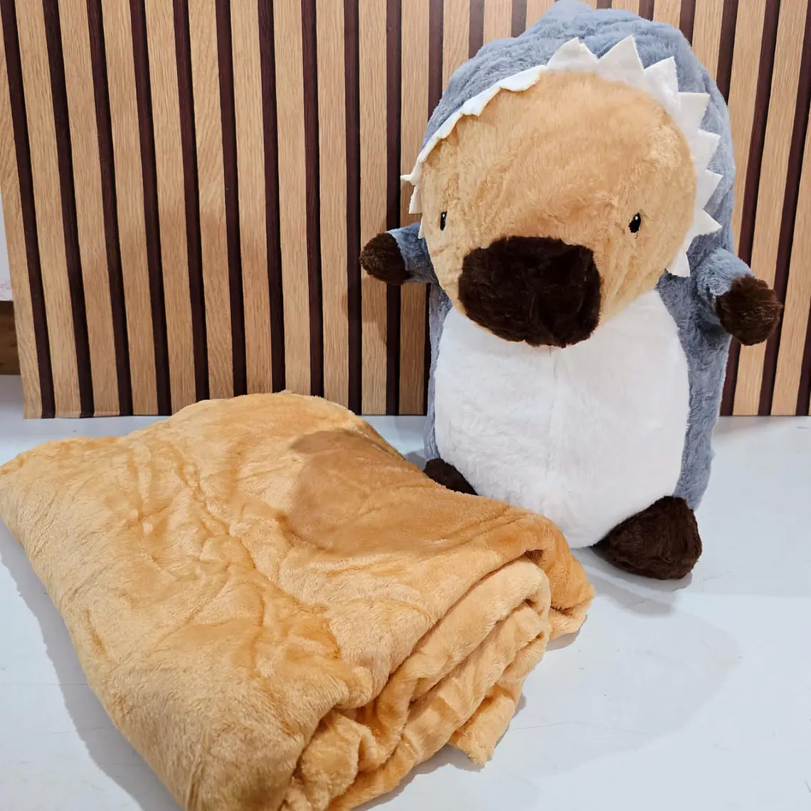 PELUCHE DISEÑO TIBURÓN CON FRAZADA MOD# 018 🦈🥰 9