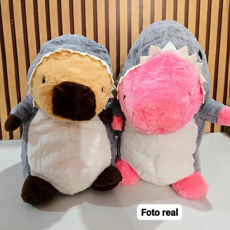 PELUCHE DISEÑO TIBURÓN CON FRAZADA MOD# 018 🦈🥰 8