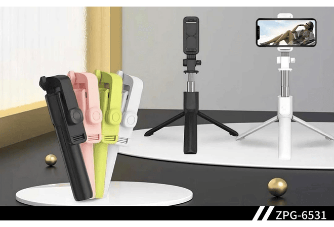 PALO PARA SELFIE PORTÁTIL CON BLUETOOTH MOD# ZPR-6531 📸🥰