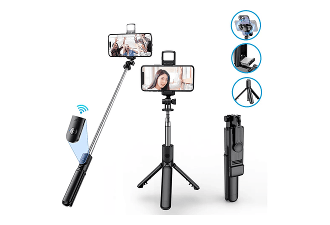 PALO PARA SELFIE PORTÁTIL CON BLUETOOTH MOD# ZPR-6531 📸🥰