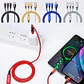 PAQ. DE 6 CABLES USB 3 EN 1 DE CARGA RÁPIDA MOD# TS-581 - Miniatura 3
