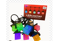 GUIRNALDAS/FAROLES LUZ CALIDA O COLOR (LED LIGHTING)MOD# TS-5018CAL Y 18C 🎅🏻🎄