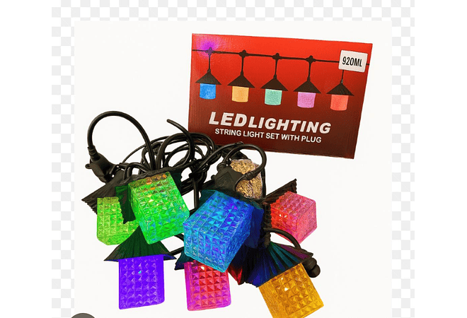 GUIRNALDAS/FAROLES LUZ CALIDA O COLOR (LED LIGHTING)MOD# TS-5018CAL Y 18C 🎅🏻🎄