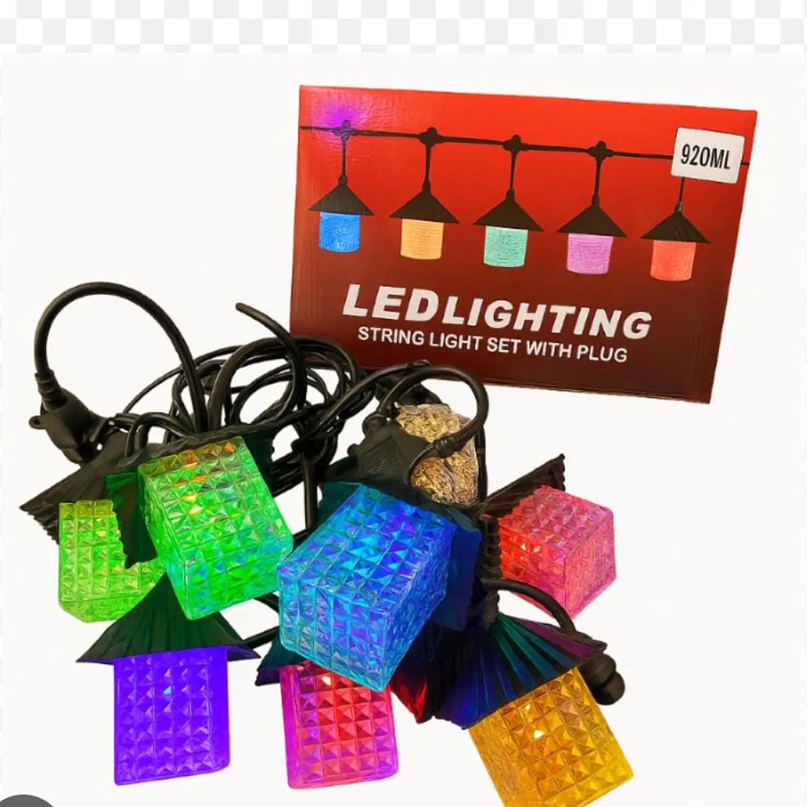 GUIRNALDAS/FAROLES LUZ CALIDA O COLOR (LED LIGHTING)MOD# TS-5018CAL Y 18C 🎅🏻🎄 1