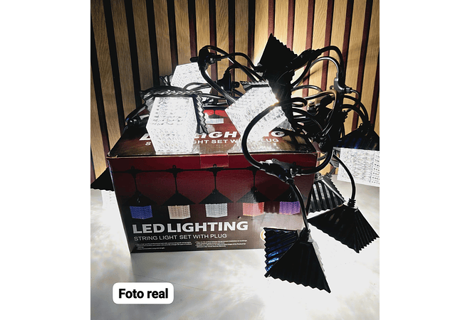 GUIRNALDAS/FAROLES LUZ CALIDA O COLOR (LED LIGHTING)MOD# TS-5018CAL Y 18C 🎅🏻🎄
