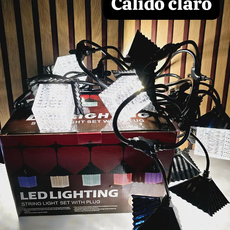 GUIRNALDAS/FAROLES LUZ CALIDA O COLOR (LED LIGHTING)MOD# TS-5018CAL Y 18C 🎅🏻🎄 2
