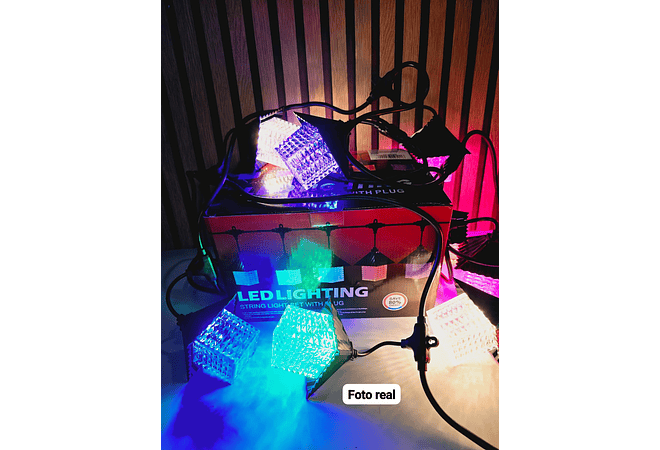 GUIRNALDAS/FAROLES LUZ CALIDA O COLOR (LED LIGHTING)MOD# TS-5018CAL Y 18C 🎅🏻🎄