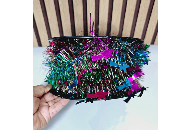 20 MTS ROLLO DE ESCARCHA VARIOS COLORES  Y MODELOS 🎄🥳🎅🏻✨