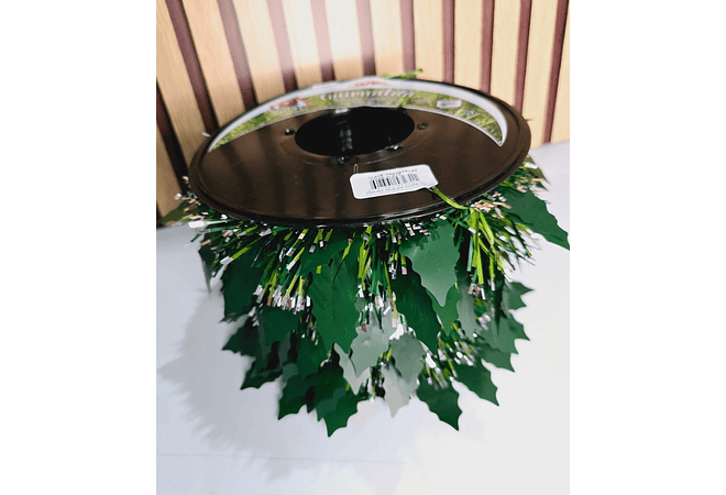 10 MTS ROLLO DE ESCARCHA NAVIDEÑA HOJAS (VERDE) MOD# 7201 🍀🍂