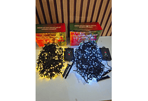 31 MTS SERIE DE LUCES SOLAR NAVIDEÑAS (LUZ CÁLIDA O BLANCA)600 luces✨