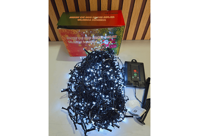 31 MTS SERIE DE LUCES SOLAR NAVIDEÑAS (LUZ CÁLIDA O BLANCA)600 luces✨