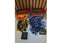 15 MTS SERIE DE LUCES SOLAR NAVIDEÑAS (LUZ CÁLIDA O BLANCA)300 Luces MOD# TS-11603B ✨