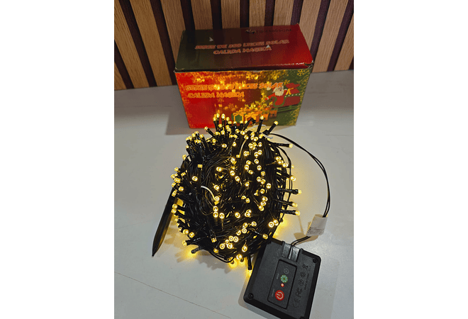 15 MTS SERIE DE LUCES SOLAR NAVIDEÑAS (LUZ CÁLIDA O BLANCA)300 Luces MOD# TS-11603B ✨