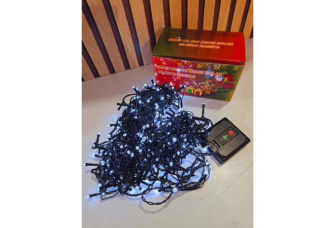 15 MTS SERIE DE LUCES SOLAR NAVIDEÑAS (LUZ CÁLIDA O BLANCA)300 Luces MOD# TS-11603B ✨