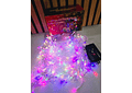 6M CASCADA SOLAR LUCES DE COLORES (CABLE BLANCO) MOD# TS-11703C 🥳🎄