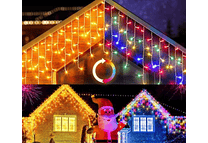 8.60 MTS CASCADA SOLAR LUCES DE COLOR O CÁLIDA MOD# TS-11704C Y 04CAL 🥳