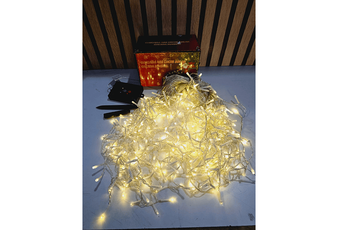 8.60 MTS CASCADA SOLAR LUCES DE COLOR O CÁLIDA MOD# TS-11704C Y 04CAL 🥳