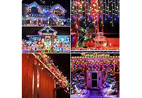 14 MTS SERIE NAVIDEÑA DE 700 LUCES LED DE COLORES EN CASCADA MOD#TS-6608C 🥰🎄CONECCION ELECTRICA