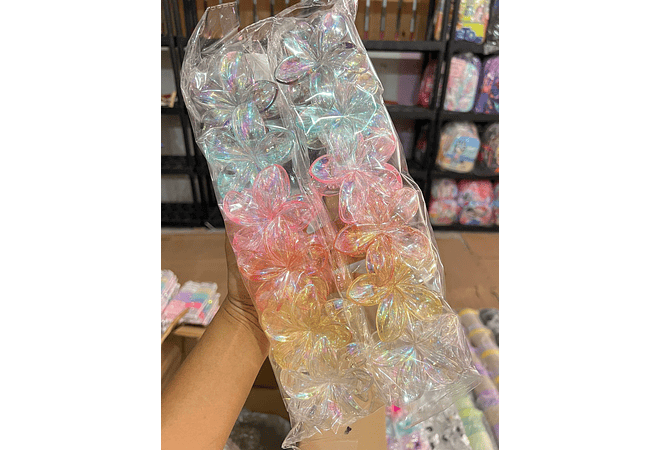 DOCENA DE PINZAS HAWAIANA PARA EL CABELLO VARIOS MODELOS🌸🌺🪻