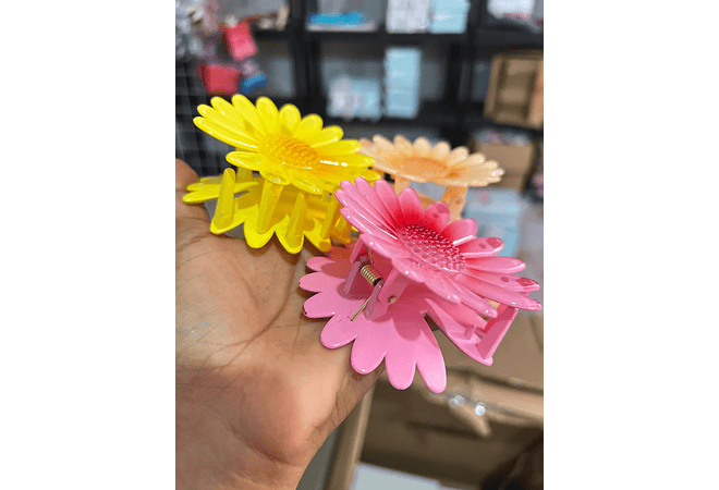 DOCENA DE PINZAS HAWAIANA PARA EL CABELLO VARIOS MODELOS🌸🌺🪻