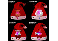 PAQ DE 3 GORROS INFANTILES DISEÑO SANTA CLAUS CON LUZ LED Y FIGURAS NAVIDEÑAS  🥰🎅🏻