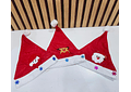 PAQ DE 3 GORROS INFANTILES DISEÑO SANTA CLAUS CON LUZ LED Y FIGURAS NAVIDEÑAS  🥰🎅🏻