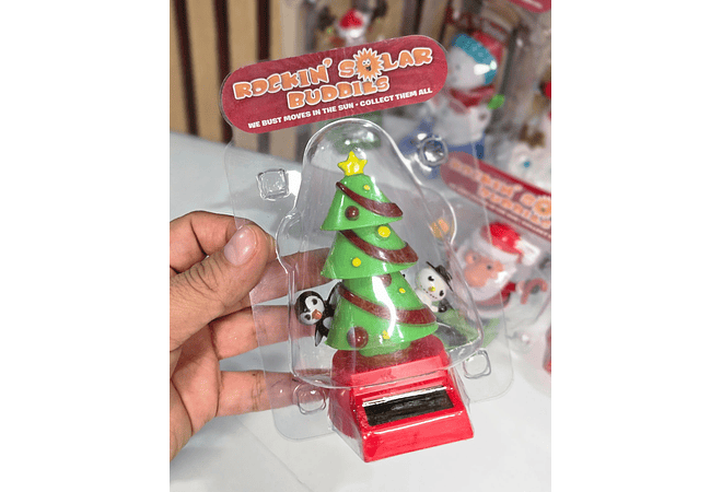 ✨ MUÑECOS BAILARINES SOLARES DISEÑOS AL AZAR MOD# 22801 🌲☃️