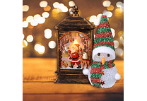 LAMPARITA MUÑECO DE NIEVE MOD# 6143-2🌨️☃️🌲 PAQ DE 3 LAMPARITAS