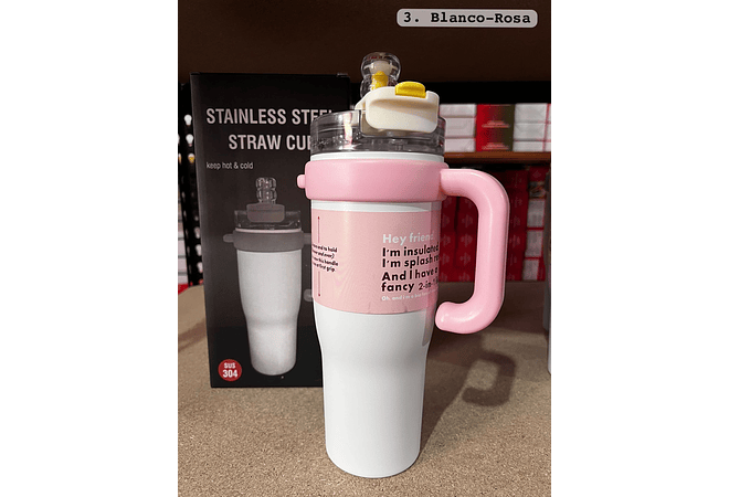 TERMO CON AGARRADERA DE 1200 ML MOD# FAB-8🍋‍🟩🥤
