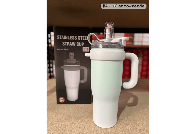 TERMO CON AGARRADERA DE 1200 ML MOD# FAB-8🍋‍🟩🥤