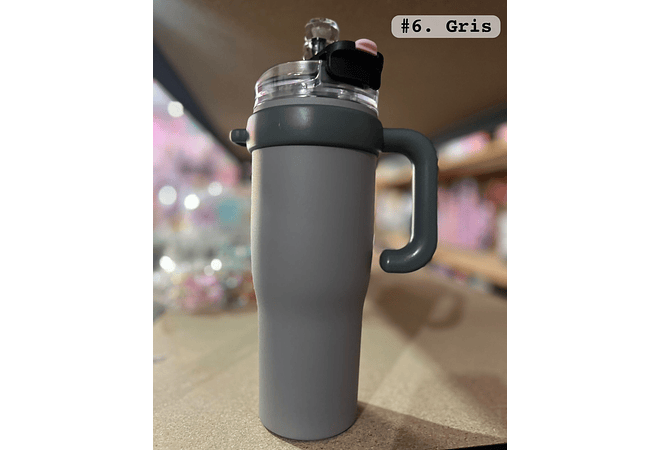 TERMO CON AGARRADERA DE 1200 ML MOD# FAB-8🍋‍🟩🥤