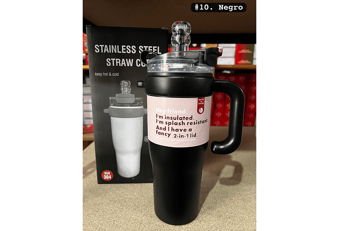 TERMO CON AGARRADERA DE 1200 ML MOD# FAB-8🍋‍🟩🥤