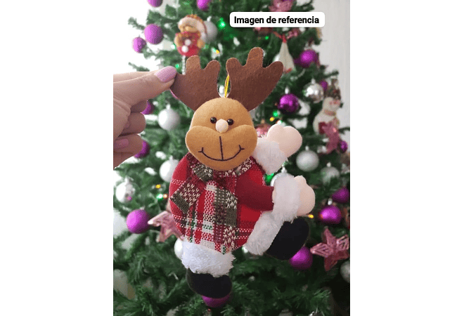 🎅🏻DOCENA COLGANTES NAVIDEÑOS ROJO O CAFÉ MOD# 22872 ☃️🌲