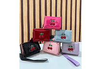 CARTERITA/MONEDERO DISEÑO CERRZA MOD# IX-2 👛 🍒