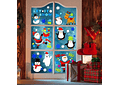 STICKER DE GEL DECORATIVO ARA VENTANAS Y SUPERFICIES (NAVIDEÑOS) MOD# HF1-12346🪟🧴