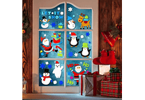 STICKER DE GEL DECORATIVO ARA VENTANAS Y SUPERFICIES (NAVIDEÑOS) MOD# HF1-12346🪟🧴