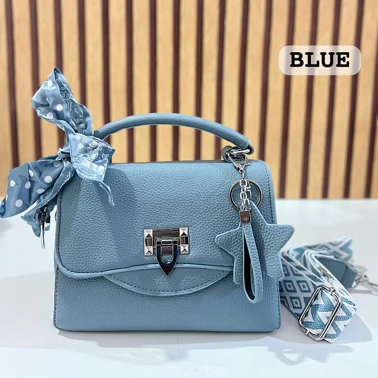 CROSS BODY CON COLGANTE LLAVERITO ESTRELLA MOD# Y805 💫⭐ 2