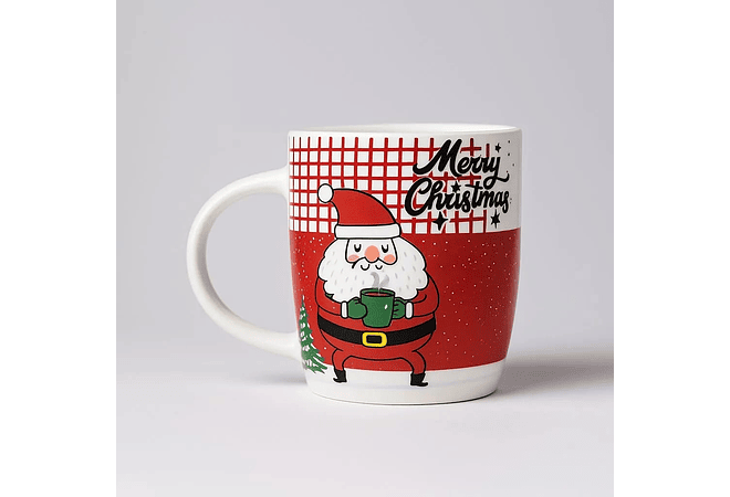 ☃️TAZA DISEÑO NAVIDEÑO/SANTA CLAUS (325ML) MOD# T414-1X83  ☕🎄